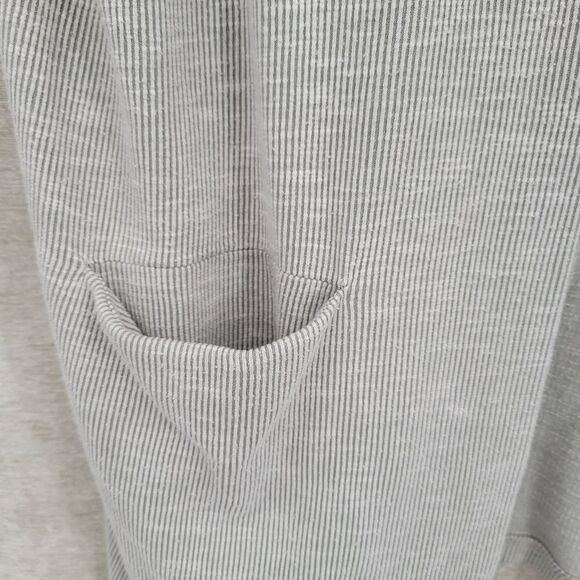 Donni Neutral Ribbed Knit Longline Open Style Cardigan Women's OSFA Minimalist - Picture 11 of 14